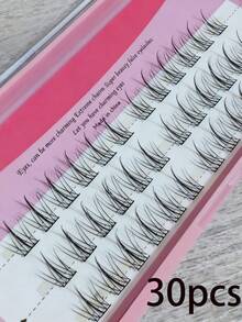 1 Stück Falsche Wimpern Trilogie Kleine Teufel Falsche Wimpern Einzelbüschel Natürliche Weizenähren Transplantation Wimpern