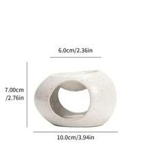 1PC Nordic-Style Simple Ceramic Candlestick Desktop Decorative Items, Creative Face Aroma Diffuser Decoration, DIY Handicrafts, Gift Decoration, Home Decorative Items