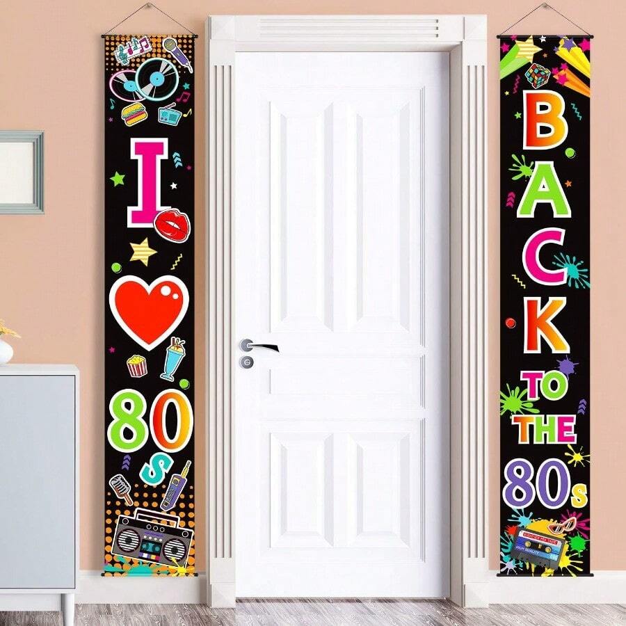 D70s 80s Party Decoration 90s 80s Banner I Love 1980s Backdrops Back To The 1980s 1970s Hanging Porch Signs For Wall Door Decor Hip Hop Rock Neon Disco 90s Birthday Party Supplies 80 Years10