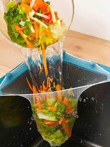1Pc Stainless Steel Drain Rack/50Pcs 200 Needle/300 Needle Mesh Kitchen Sink Filter Screen, Kitchen Sink Strainer Trash Bag,Drain Nets For Sink,Sink Strainer Filter Mesh Bag,Kitchen Sink Trash Mesh Bag,Disposable Anti-Clogging Elastic Filter Bags - Multicolor - View 8