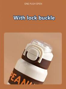 1pc 600ML Snoopy Stainless Steel Vacuum Insulated Water Bottle, Large Capacity Student Cup, Portable Sports Tumbler Cup With Straw, For Men & Women - Multicolor - View 9