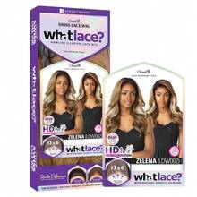 Local Shippingt Lace 13X6 Wigs - Zelena Lacefrontal Hand Tied Glueless Synthetic With Natural Density Preplucked Hairline - 1B OFFBLACK - 查看 8