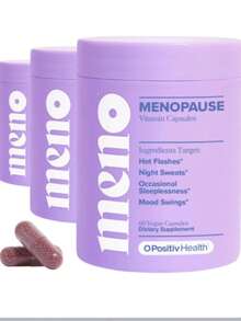 MENO Vitamins For Menopause – Hormone-Free With Black Cohosh & Ashwagandha KSM-66 – Relieve Hot Flashes, Night Sweats & Mood Swings – 30 Servings - Gói 3 - Xem 10