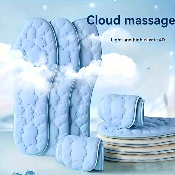 Memory Foam Insoles, Breathable Design, Lightweight Feel, Durable Cushioning, Soft Padding, Suitable For Men, Women, Runners, Travelers, And Walkers