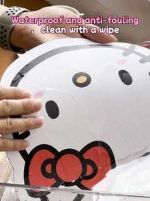 Sanrio 1pc Hello Kitty, Melody, Kuromi, Cinnamoroll, Pom Pom Purin Mouse Pad - Cute & Sweet, Double-Sided Faux Leather, Waterproof, Anti-Slip, Anti-Fouling Desk Mat - Ideal For Halloween And Christmas Gifts, Cartoon, Anti-Fouling, Office Desk Pad, Perfect Gift Back To School - Multicolor - View 7