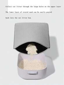 Cat Litter Mat Water Urine Proof Double Layer Pet Foldable Cat Litter Trapping Pet Carpet Bed Pads For Cats Pet Clean Supplies