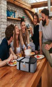 Lifewit Insulated Casserole Carrier For Hot Or Cold Food, Casserole Dish Carrying Case, Lasagna Holder For Potluck Parties_Picnic_Cookouts, Fits 9"X13" Baking Dish, Grey - MàuC - Xem 7