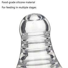 3.5cm Diameter Silicone Pacifier, Material, Suitable For 3-7M, 7-12M, And 12M+ Babies, Heat Resistant Up To 120°C, Can Be Sterilized, For Daily Milk Feeding - Transparent (3pcs) - View 6