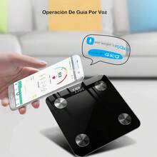 Bascula Digital Corporal y Muscular, Balanza Inteligente, Conexión via Bluetooth al App, Pesos de Hasta 180 Kg, Precisión Hasta 0.01Kg - negro - Ver 5