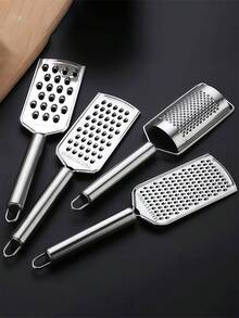 1 Multifunctional Silk Eraser, Potato And Radish Slicer, Stainless Steel Multifunctional Slicer, Potato Shredder Slicer, Kitchen Vegetable Slicer, Polishing And Shaving Tool, Hand Guard, Vegetable Slicer, Scraper, Lemon Slicer, Cheese Grinder, Cheese Slicer, Multifunctional Stainless Steel Garlic Slicer, Ginger Chopper,