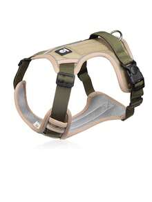 1 Set Pet Chest Harness Without Leash, Reflective Large Dog Chest Strap Harness, Walking Leash, Anti-Pulling Non-Choke Oxford Cloth - Khaki - View 4