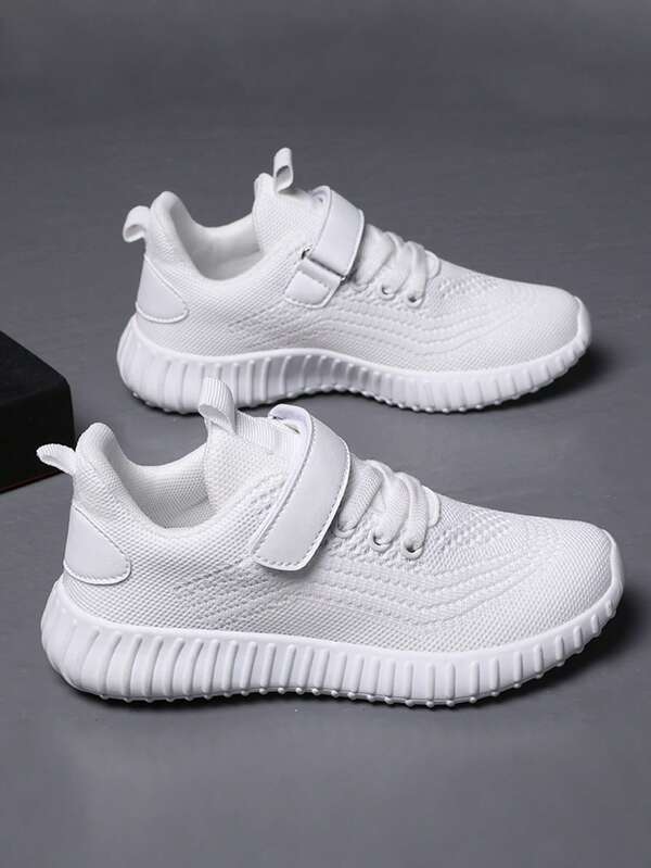 Boys' Breathable Mesh Fabric Shoes, Children's Soft Bottom Sports Shoes, Kids' Travel Shoes, All Season