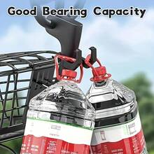 1 件重型电动滑板车挂钩 - 带锁定机制的安装支架，防盗安全，快速安装适用于电动滑板车、自行车、摩托车、货物 - 兼容折叠/非折叠车辆 - 圣诞节、父亲节、教师节的理想礼物 - 兼容智能手机系统（黑色） - 负载能力确保安全连接、滑板车配件、电动滑板车配件车把、滑板车篮、电动滑板车零件