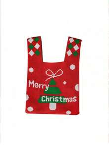 1 pièce Sac en canevas cadeau de Noël Boîte d'emballage de cadeau de Noël transfrontalier Boîte de pomme Sac cadeau de la veille de Noël. Sac fourre-tout cadeau de Noël avec design de dessin animé festif - Père Noël, bonhomme de neige, renne - Sac à bonbons et pommes festifs avec fermeture pour la décoration de fête de Noël, sac cadeau de Noël parfait