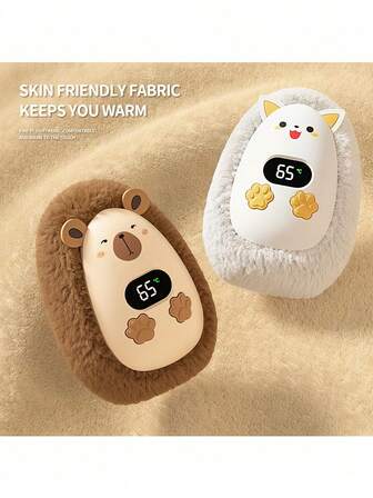 Rechargeable Hand Warmer, Wireless USB Portable Dual-Use Warmer, USB Rechargeable Pocket Heater For Men & Women, Digital Temperature Display, Suitable For Outdoor Camping, Hunting, Christmas Gift, Foot & Hand Warmer, Reusable, Christmas Decoration, Christmas Choice