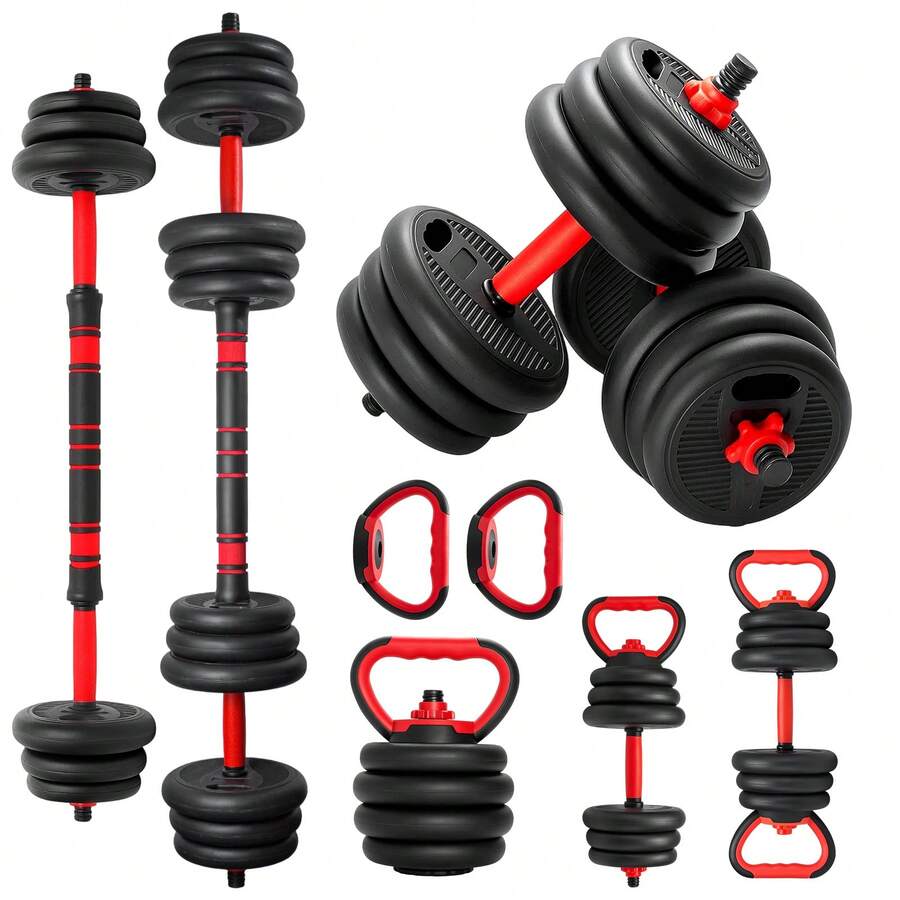 4-In-1 Multifunctional Dumbbell Set With Kettlebell Lever Free Weight 20 Kg - Variant - View 1