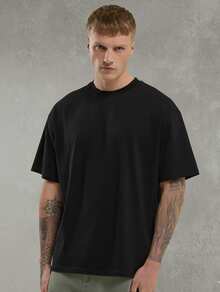 Men's Oversized Peace Angel Printed T-Shirt Unisex Shirt Loose Cotton T-Shirt Men's Women's - màu đen - Xem 2