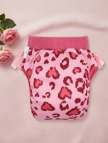 1件可爱时尚可水洗可重复使用狗狗尿布 - 弹性蝴蝶结设计，适用于母犬和幼犬 - 彩色 - 查看 4