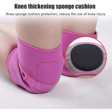 Dilwe Rodillera de Baile de Esponja, Rodilleras Protectoras Rodillera de Baile de Esponja Cómodo Protector de Baile para Baloncesto Yoga - Negro - Ver 11