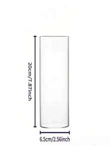 Clear Cylindrical Vase Set, 1/24 Pieces Bulk Glass Vases For Table Centerpieces, Modern Floating Candlesticks For Decoration, Hurricane Candlesticks For Wedding Table Decorations, Random Styles Home Decor Room Decor Flower Vase