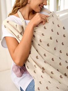 Soft And Breathable Printed Nursing Shirt For Mothers, Suitable For Breastfeeding, Spring/Summer