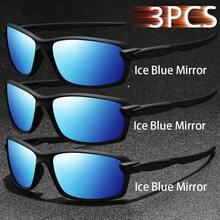 3PCS Fashionable Vintage Cycling Fishing Unisex Sport Glasses Men Women Classic Retro Mountaineering Outdoor Sports Glasses Male Female Luxury Brand Designer Glasses Tropical Beach Vacay Summer Pastels Eyeglasses Glittering Material Classy Aesthetic Vacation Outfits Shades Man Classic Cycling Shopping Outdoor Sports