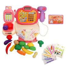 Kids Cash Register For Preschool, Pretend Play Shopping Store Playset, Cash Register Learning Toy, Pretend To Run A Shop, Develops Early Math Skills Learning Toys, Includes Toy Credit Card And Play Money