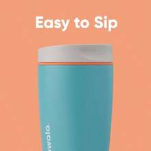 SmoothSip Slider Insulated Stainless Steel Coffee Tumbler, Reusable Iced Coffee Cup, Hot Coffee Travel Mug, 20 Oz, Blue High Dive