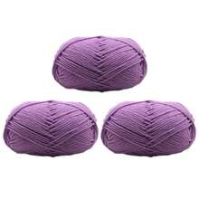 3pcs/(140-150g) 4-Ply Milk Yarn, Soft Crochet Knitting Yarn, Approx. 45g/Pc, For DIY Handmade Blankets, Sweaters, Scarves, Shawls, Suitable For All Seasons - Multicolor - View 29