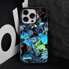C-Cyberpunk Cool E-Edgerunners Phone Case Cover Compatible With  16, 15, 14, 13, 12, 11, 8, 7, Pro, Max, Plus, Mini, XS, SE Anti-Fall Black Matte Hard Cover Compatible With  17 Case,  17 Pro Case,  17 Pro Max Case - Z1 - Visualizzare 12