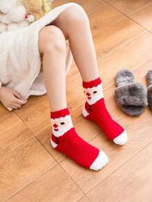 Women's Christmas Warm Soft Floor Socks, Autumn Socks - Christmas - View 6