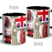 1pc 11oz Ceramic Coffee Mug, London Design - Reusable, Insulated, Hand Wash Only, Great Gift For Husband, Father, Son, Birthday, Coffee Lover | London Themed Mug | Durable Ceramic Cup - 1 Piece Of Color - View 6