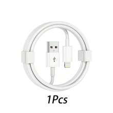 1-5pcs 3.3ft/100cm USB To Lightning Fast Charging Data Cable, Compatible With IPhone 14/13/12/11/Pro/Pro Max/Mini/Xs Max/XR/X, IPad Compatible With IPhone 14 Pro Max, 14 Pro, 14 Plus, 13 Pro Max, 13 Pro, 13, 12 Pro, 12, 11, XS, XR, 8 Plus, 8, 7, 6, 5, SE, For IPad Charger MFi Certified