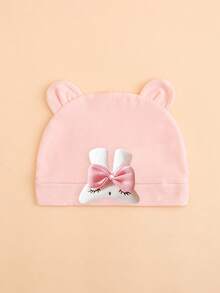 1pc Newborn Cute Rabbit Design Soft Warm Baby Hat, Suitable For Baby Boys And Girls, Everyday Wear All Seasons - Multicolor - View 13
