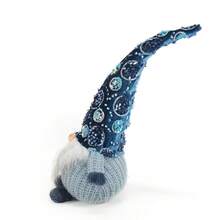 1pc Blue Sequined Rudolph Reindeer Doll - Faceless Mystical Christmas Decor With Forest Spirit Charm, Unique Holiday Tabletop Centerpiece For Mantel & Shelf Display - Multicolor - View 5