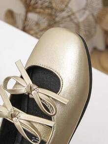 Bailarinas de tipo Mary Jane para niñas - Dorado - Ver 4