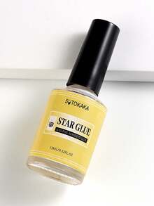 غراء لنقل ملصقات الرقائق المعدنية لفن الأظافر، قوي الالتصاق لنقل الرقائق المعدنية DIY، يتطلب استخدام جل الأظافر وضوء LED، 15مل - شفاف - مشاهدة 6