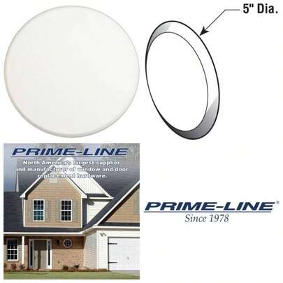 U 9271 Wall Protector, 5 In. Smooth Surface, Vinyl, White Single Pack