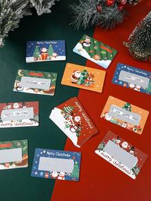 20/40pcs Christmas Scratch Cards,DIY Christmas Scratch-Off Gift Cards,Creative Christmas Party Supplies,Christmas Surprise Gift Cards,Christmas Holiday Party Event Props,Party Game Prize,2025 Christmas Decoration,Christmas Gift,Xmas Party Favor,2026 New Year Decor Gift