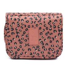 1 pièce Trousse de maquillage rose, organisateur de toilette de voyage et d'affaires, sac de lavage portable à grande capacité à suspendre pour hommes et femmes, organisateur d'accessoires de voyage, trousse de toilette pour voyage, salle de bain, femmes