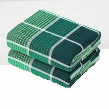 4 Stücke große Küchen-Geschirrtücher, 16 Lnch X 26 Inch, saugfähige Baumwoll-Küchentücher in leuchtenden Farben, ideal zum Abwaschen und Trocknen von Geschirr und Haushalt