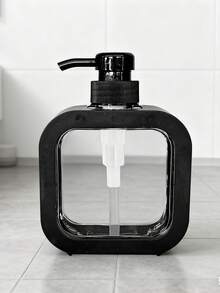 1 个大容量透明泵瓶，适用于洗手液、香水、乳液、洗洁精、沐浴露、浴室液体皂液器、家居浴室装饰