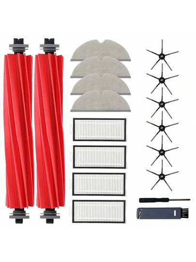 Q7 Accessories Kit Replacement Compatible Roborock Q7+ Max Max+ Robot Vacuum, Main Brush, Mop Cloth Pads, Side Brushes, Washable Filter, Tool (Not M5)
