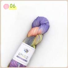 1 pièce - 100g, Fil teint à la main, Fil à changement progressif et ombré, Fil doux et coloré (Convient pour le tissage d'écharpes, de couvertures, de pulls, de chapeaux, de gants, de chaussettes)