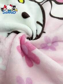 1 件 Sanrio Hello Kitty 法兰绒枕套，单人枕套替换，珊瑚绒枕套，卡通设计，床上用品，粉色 Kitty 枕套，生日、圣诞节、感恩节礼物 - 彩色 - 查看 4