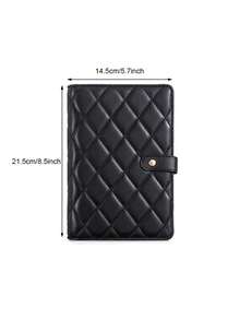 1pc Travel Jewelry Organizer Case, Jewelry Storage Book Ring Binder With Clear Zipper Velvet Jewelry Pouches Bags For Rings,Necklace,Earrings, Gifts For Women-Cream White