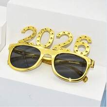 1pc 2026 Digit Decorative Glasses, Party Prop Glasses For New Year, Christmas, Celebrations