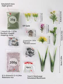 Micro Landscape DIY Material Package - Fairy Garden Elf Door, Suitable For Garden Decoration, Living Room Decoration, Room Decoration, Bedroom Decoration, Home Decoration, Very Suitable For Fairy Gardens, Flower Pots And Potted Plants, Doll House Miniature Models, Vases, Glass Containers, Sand Table Models As Landscape Accessories