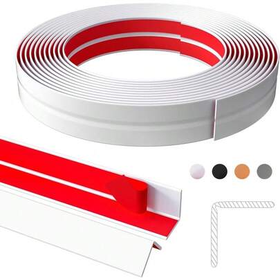 Inside Outside Corner Trim Moulding Flexible Wall Corner Protector Self Adhesive Edge Guards Caulk Strip Floor Transition Strip
