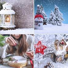 50/100/200g Christmas Fake Snow Decoration- White Twinkles Artificial Flake Fake Snow Powder Filler- Artificial Snow For Christmas Village Decoration DIY Crafts Home Decor Christmas Decorations Room Decor Winter